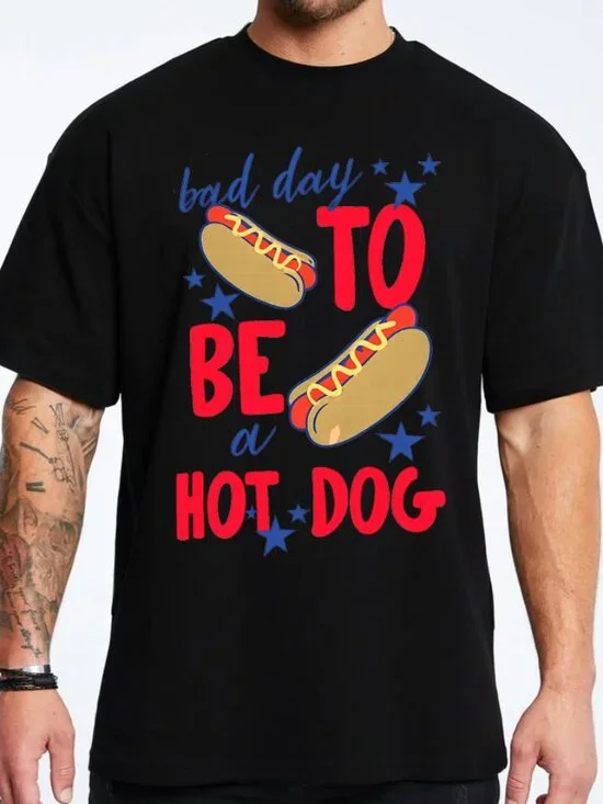Bad Day To Be A Hot Dog Funny Shirt - Picture 4 of 6